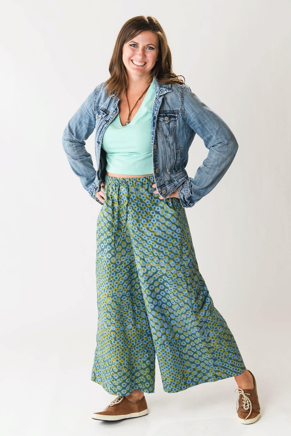 Sommerhose weites Bein grün Global Mamas Damen Sommerhose weites Bein grün Global Mamas Damen