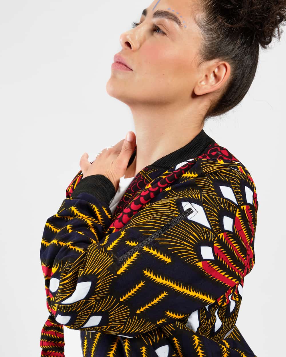 Bomberjacke Kitenge - Lulu - Unisex Bomberjacke Kitenge - Lulu - Unisex