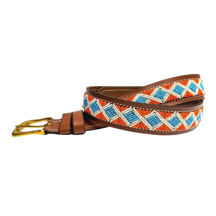 Massai Ledergürtel - Cameroun - Unisex Massai Ledergürtel - Cameroun - Unisex
