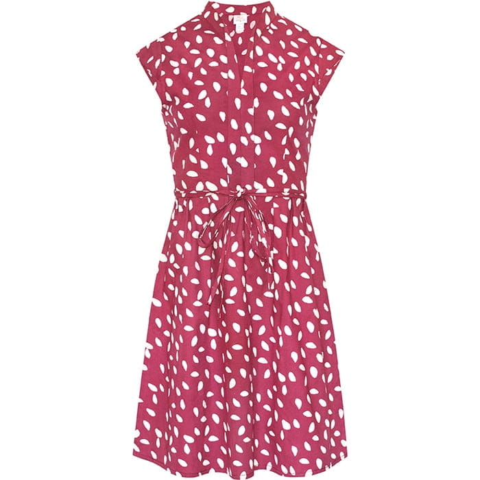 Retro Dress - Leaf Dots - Rosewood Retro Dress - Leaf Dots - Rosewood