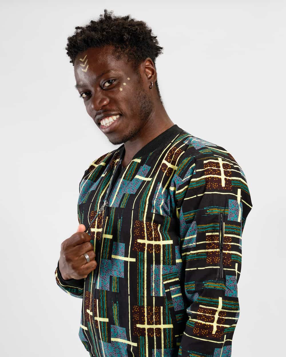Bomberjacke Kitenge - Mistari - Unisex Bomberjacke Kitenge - Mistari - Unisex
