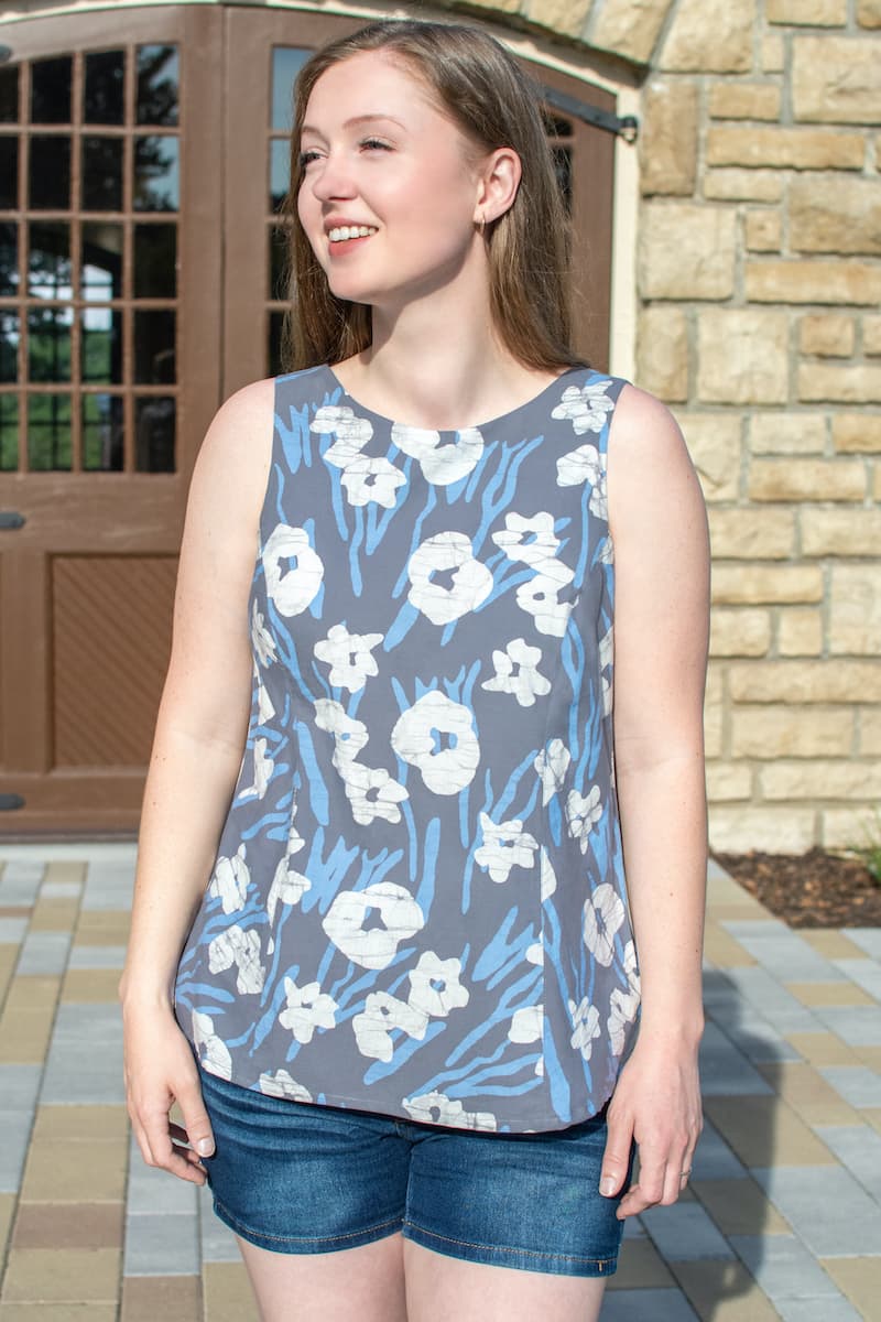 Boardwalk Ethno Bluse - Painted Floral - Charcoal Boardwalk Ethno Bluse - Painted Floral - Charcoal