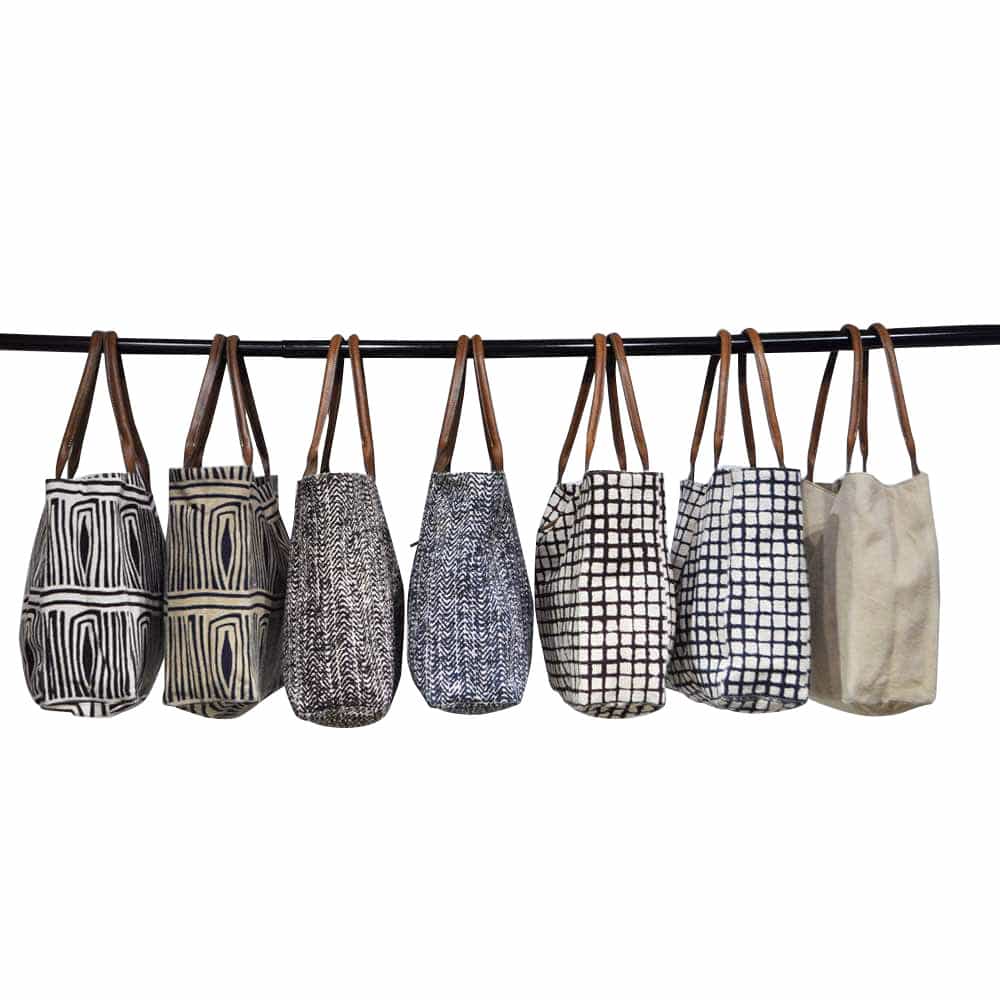 African Tote Bags - Safari - Acacia Flower Green African Tote Bags - Safari - Acacia Flower Green