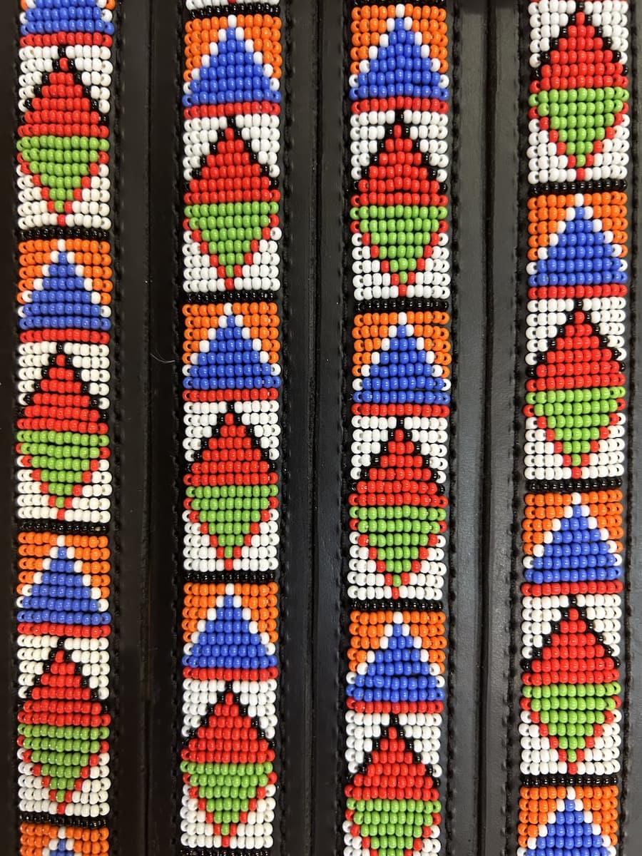 Massai Ledergürtel - Samburu - Unisex Massai Ledergürtel - Samburu - Unisex