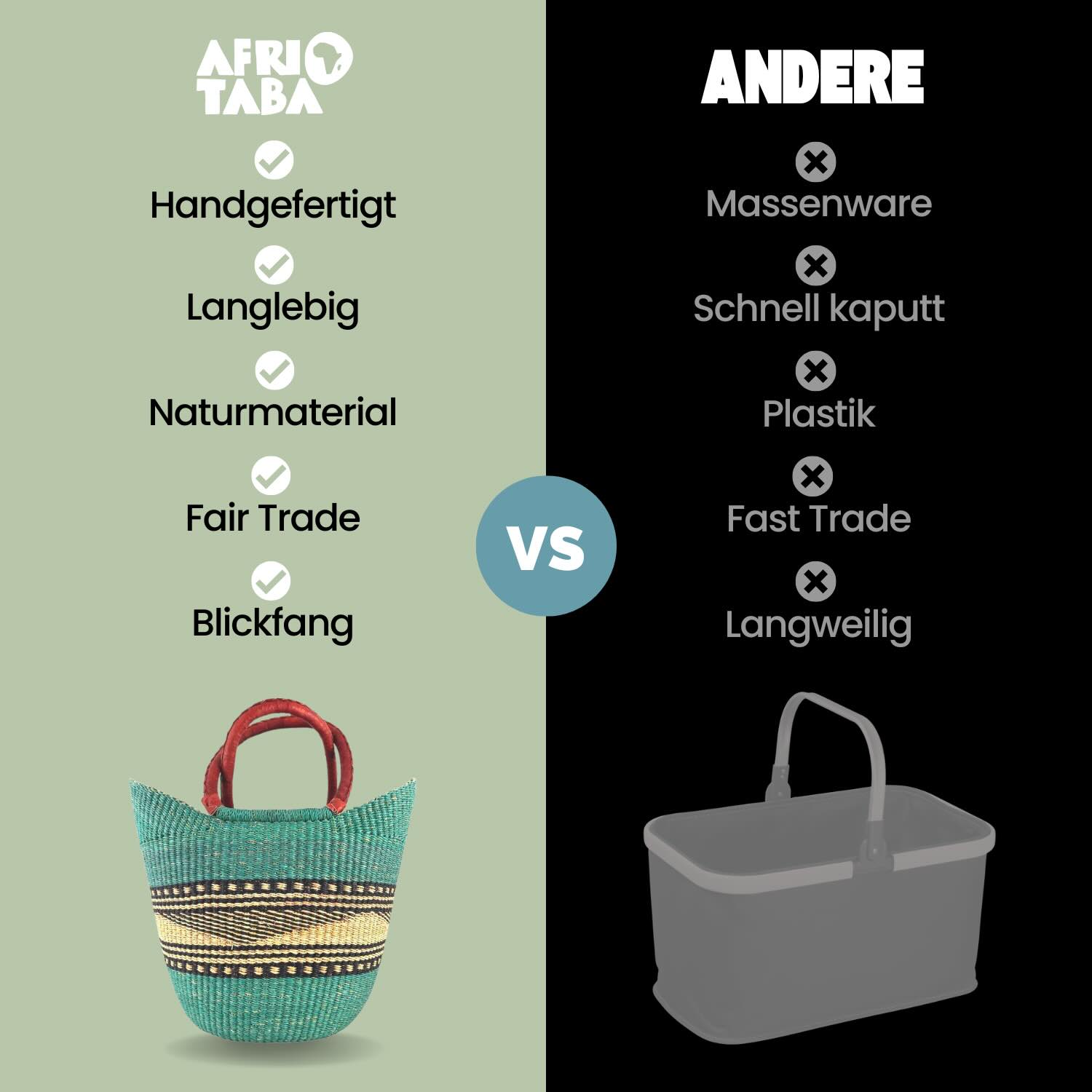 Bolga Bag - Taifa - Viele Farben - U-Form Bolga Bag - Taifa - Viele Farben - U-Form
