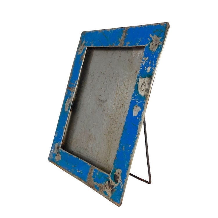 Upcycling Bilderrahmen - Aufsteller S/M - Blau Upcycling Bilderrahmen - Aufsteller S/M - Blau
