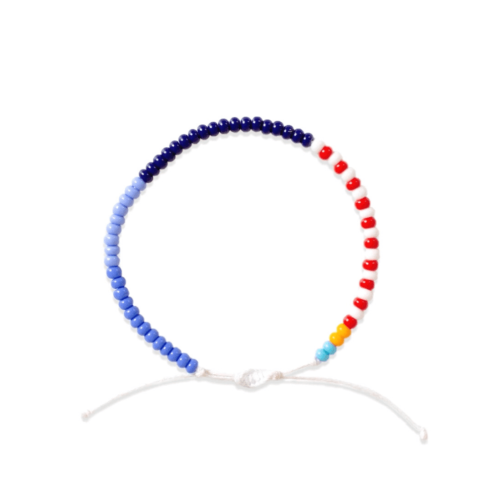 Perlenarmband - Yala - Blau/Rot Perlenarmband - Yala - Blau/Rot