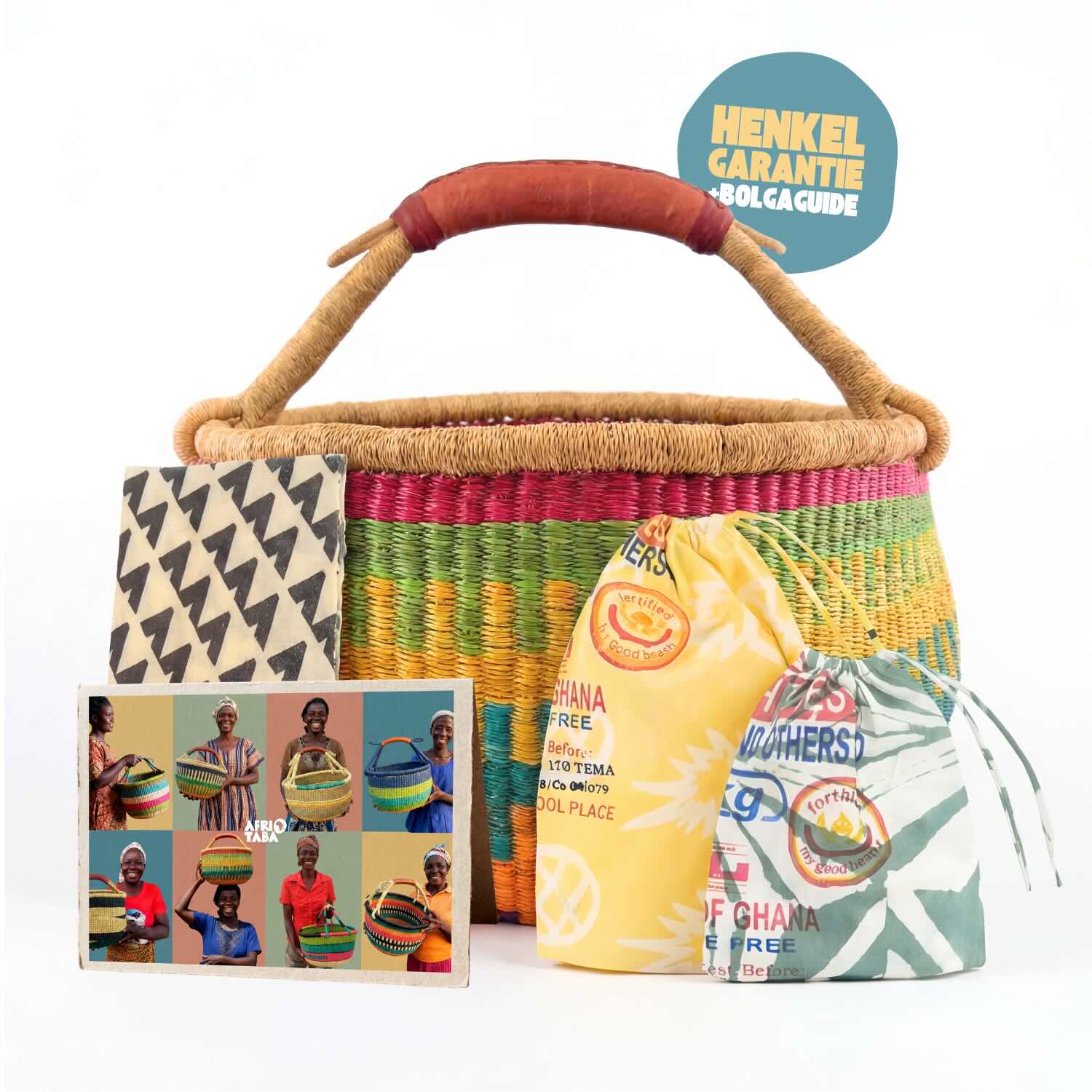 Bolga Korb - Bamboi - Rund