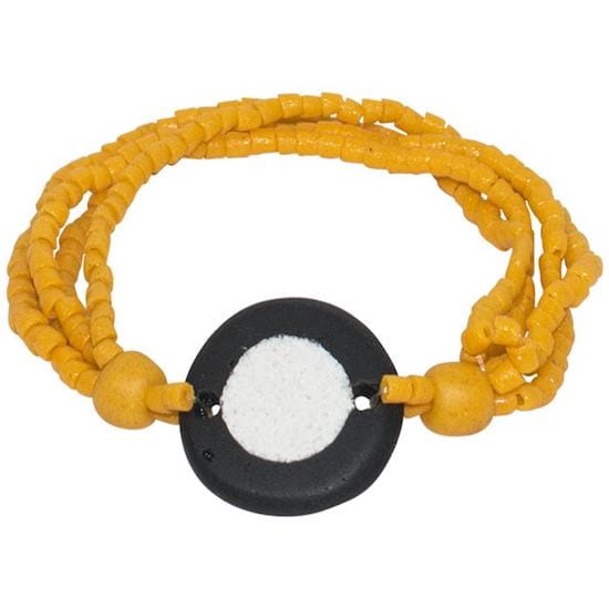 Full Circle Armband - Gelb - Glasperlen Full Circle Armband - Gelb - Glasperlen