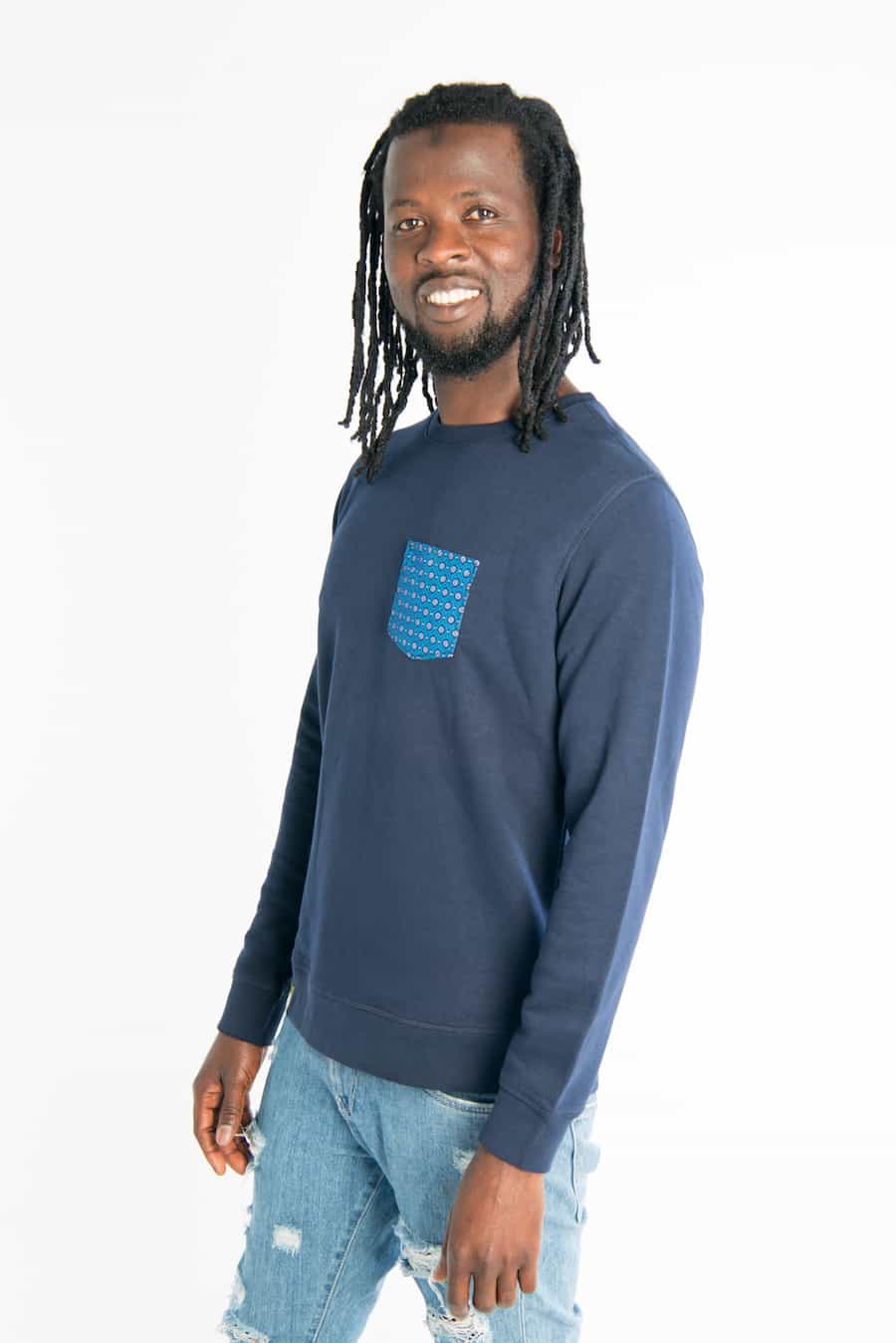 Shwe Shwe Pocket - Unisex - Blau - Organic Sweater