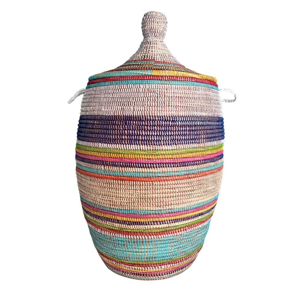 Wäschekorb Senegal S-XXL - Bold Stripes - Blau