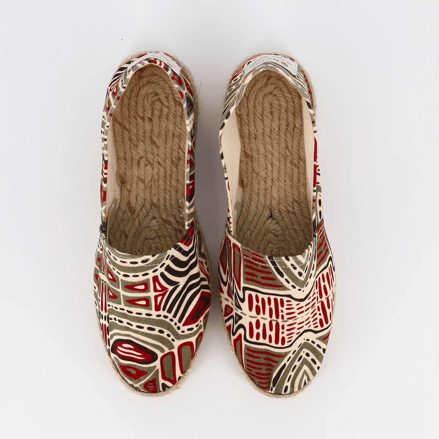 African Espadrilla Bordeaux