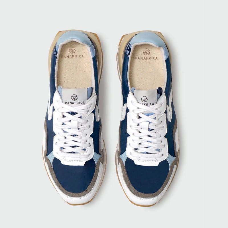 African Fair Trade Sneaker - Akanda Bleu