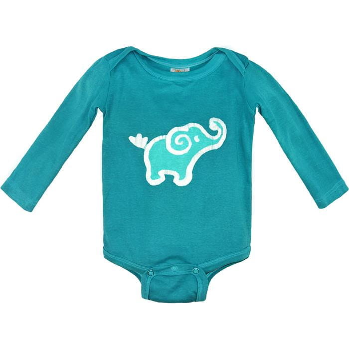 Bio Baby Strampler - Elefant - Langarm Bio Baby Strampler - Elefant - Langarm