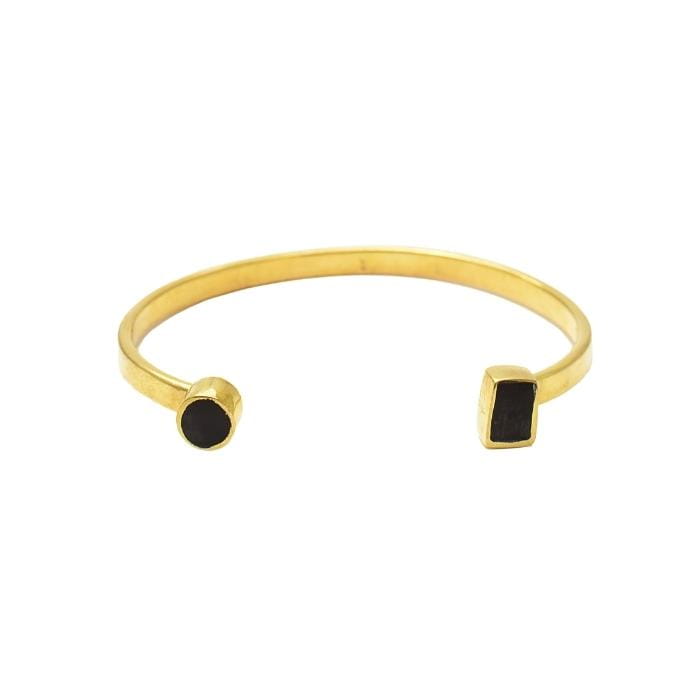 Horn Armreif Messing recycelt geometric cuff Swahili Coast Horn Armreif Messing recycelt geometric cuff Swahili Coast