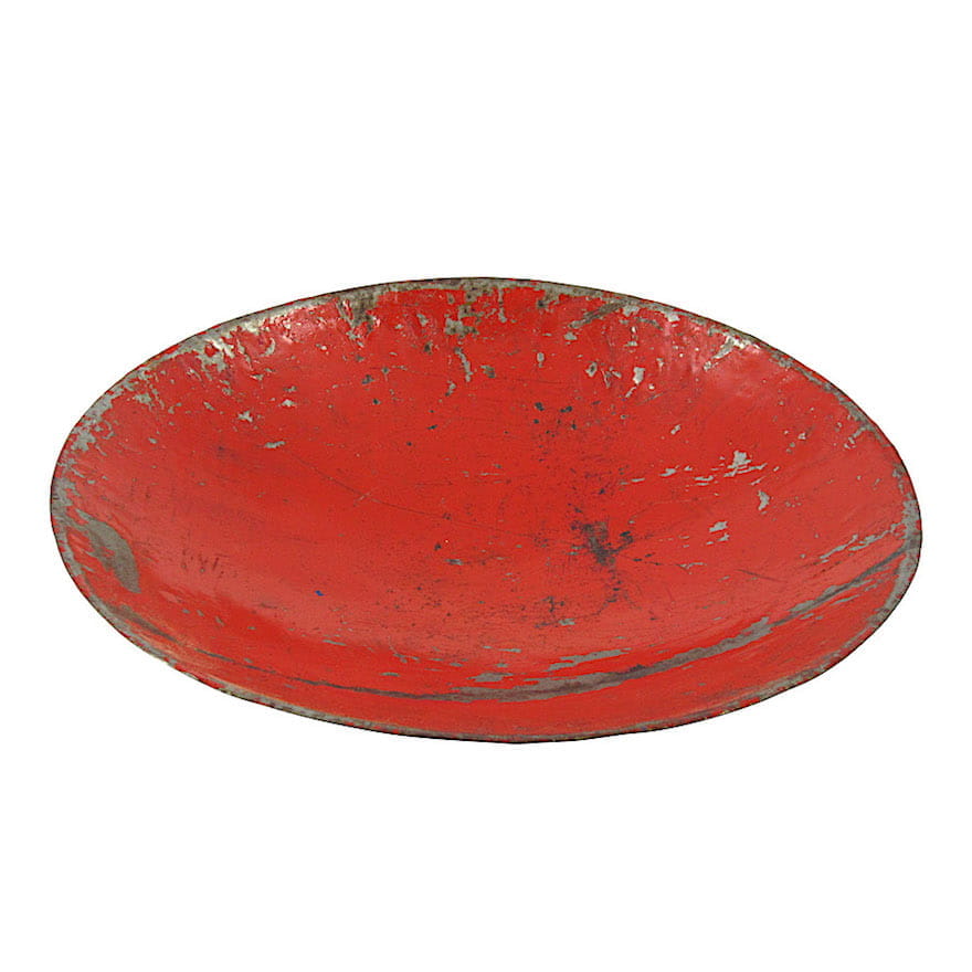 Vintage Obstschale Leo - Rot - Upcycling Art Vintage Obstschale Leo - Rot - Upcycling Art