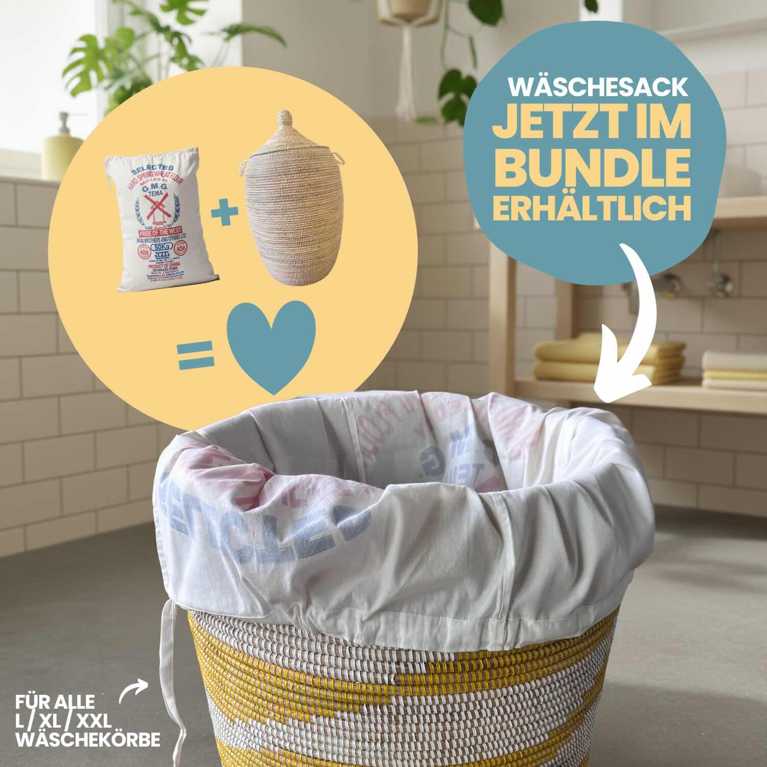 Upcycling Wäschesack Bundle Upcycling Wäschesack Bundle