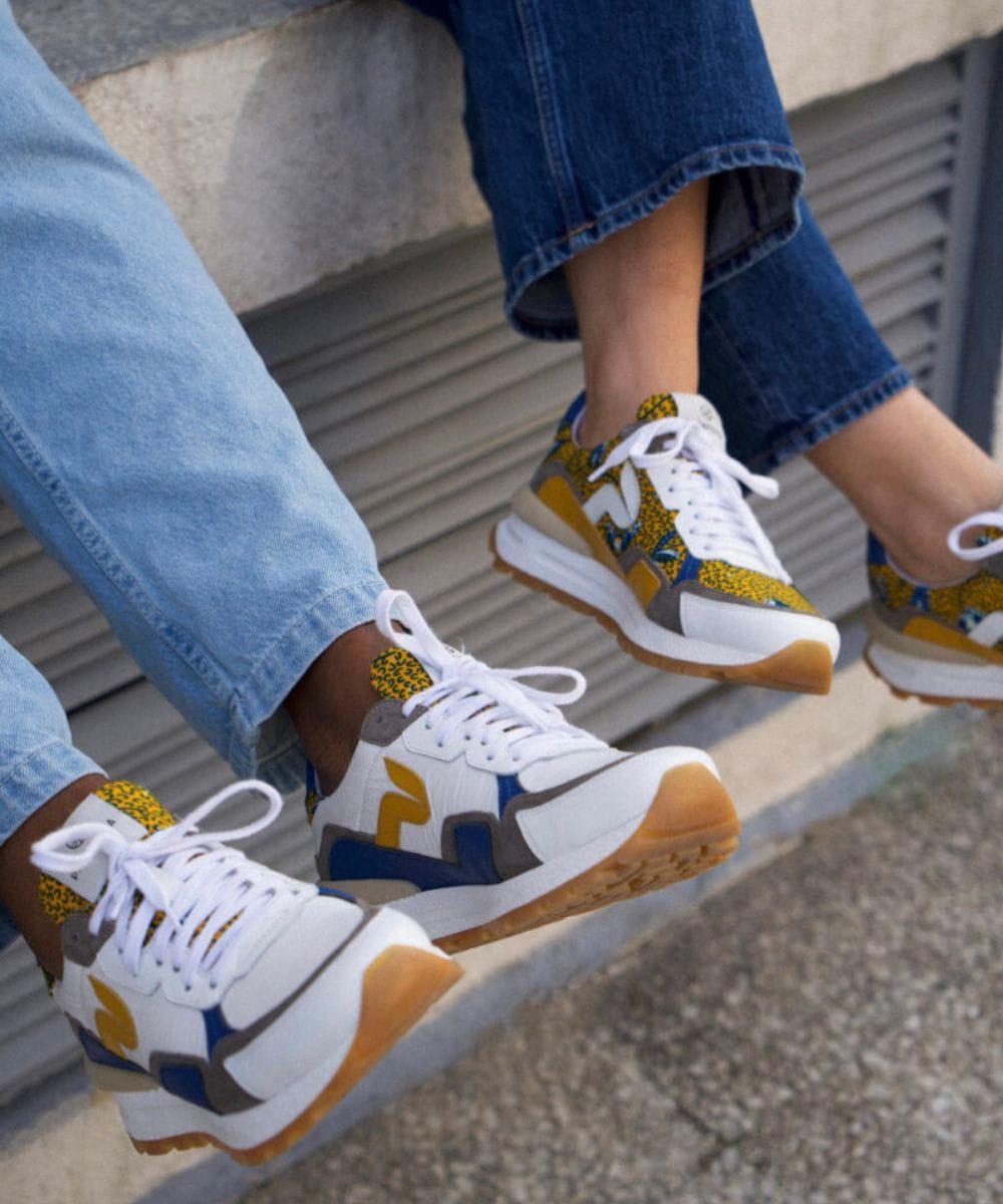 African Fair Trade Sneaker - Akanda White African Fair Trade Sneaker - Akanda White