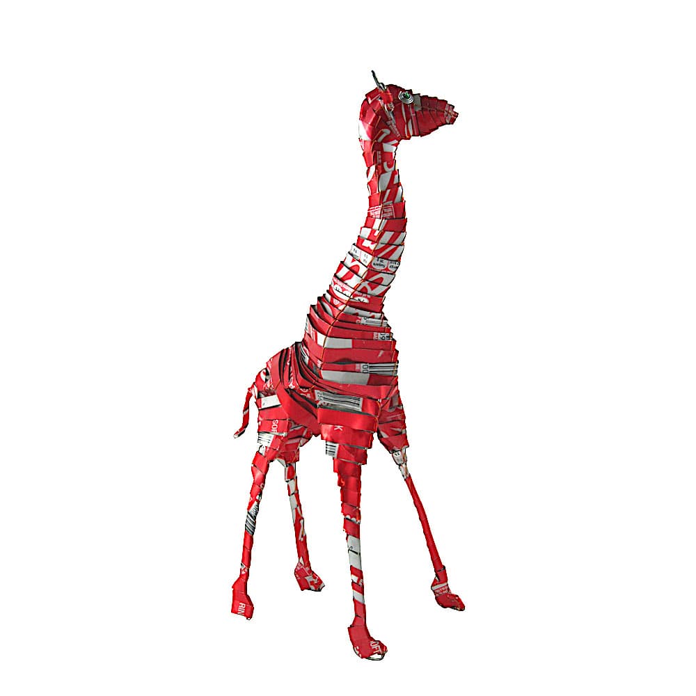 Giraffe - Recycling Blechtiere - M Giraffe - Recycling Blechtiere - M