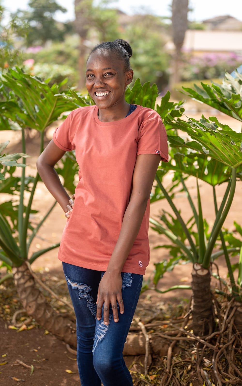 Inaya - Bio Kitenge Shirt - Woman - Marsala Inaya - Bio Kitenge Shirt - Woman - Marsala