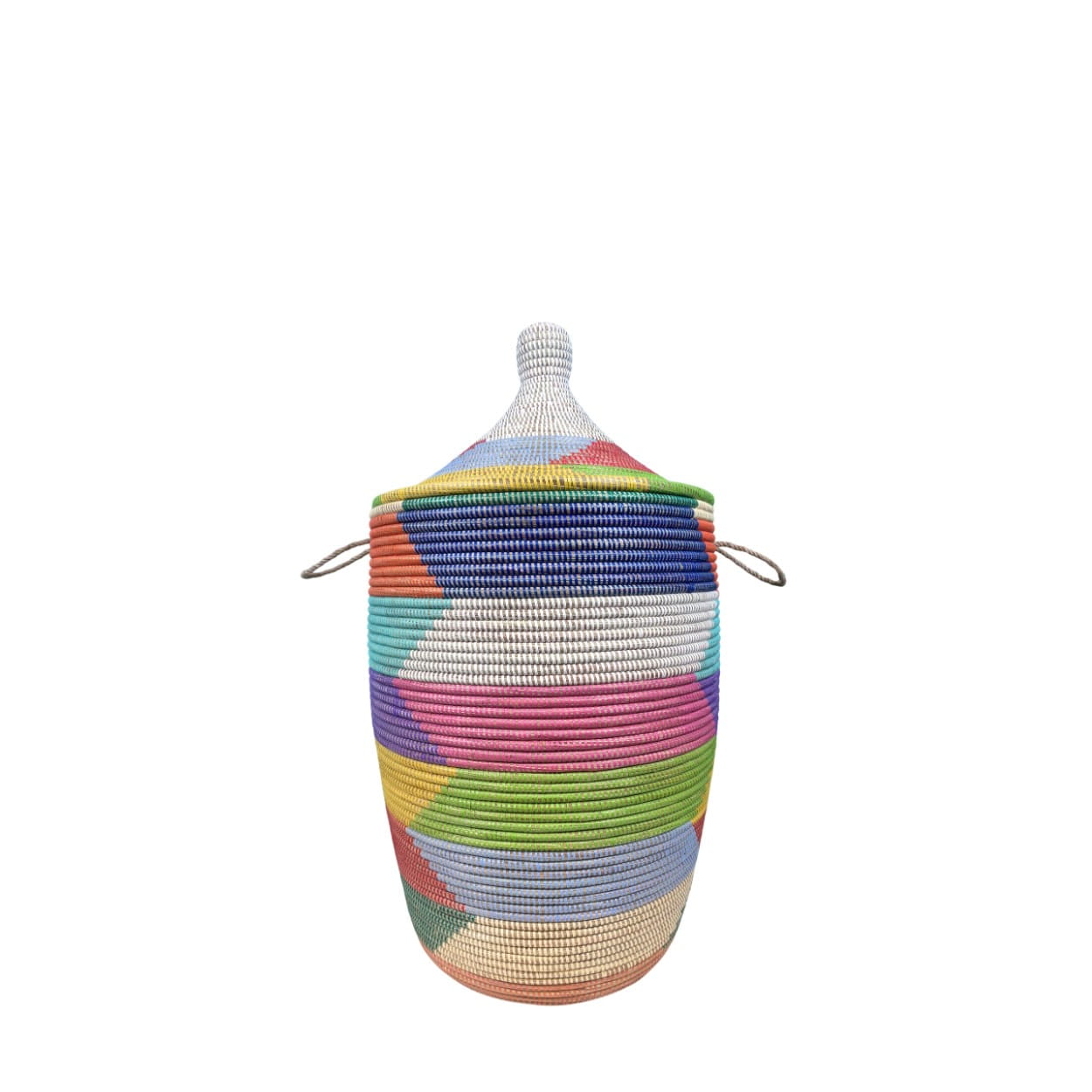 Wäschekorb Senegal S - Zick Zack - Bunt