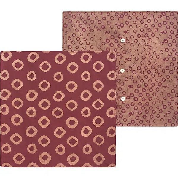 Afrikanische Kissenhüllen - Rings 50x50 - Rot Afrikanische Kissenhüllen - Rings 50x50 - Rot