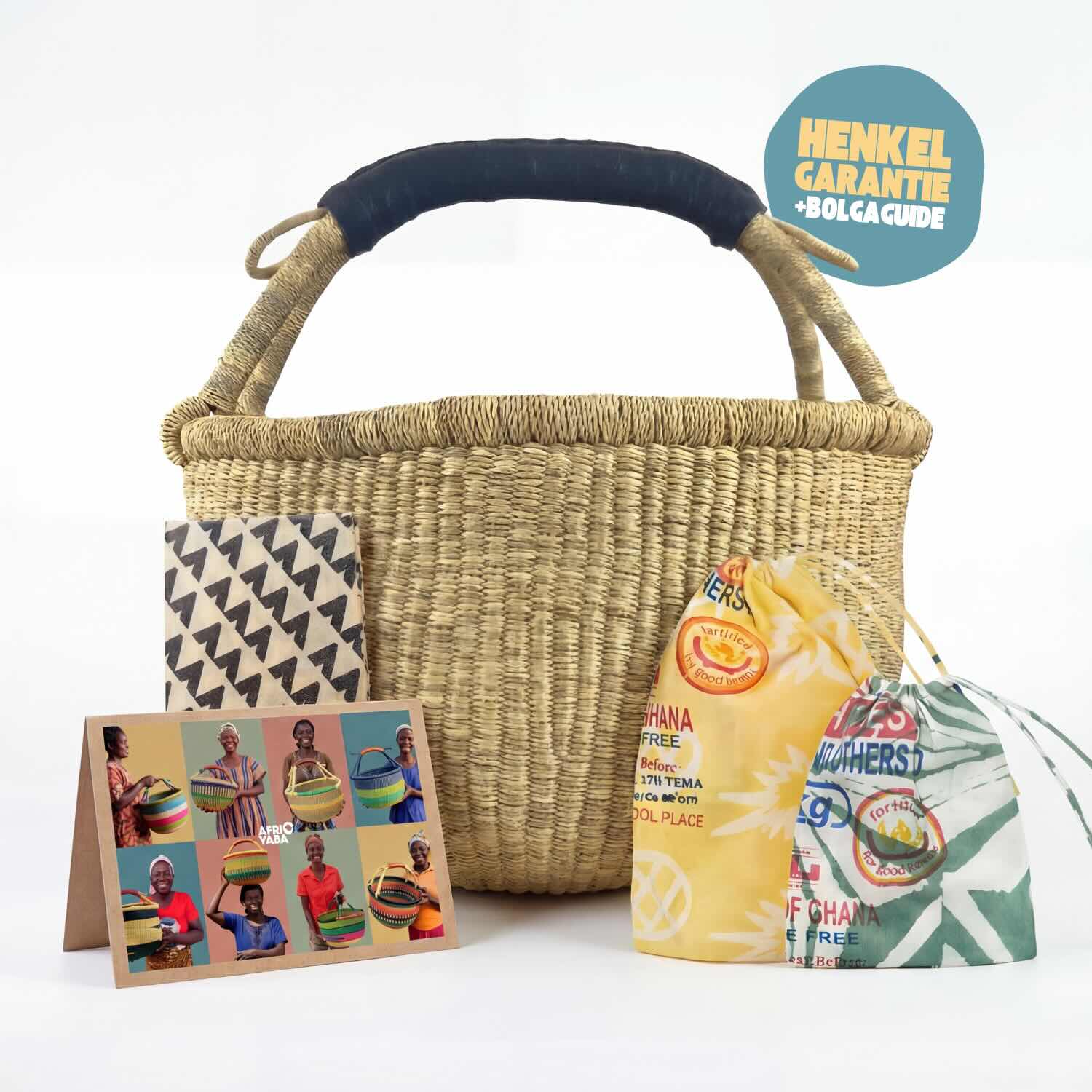 Bolga Korb - Natural - Rund