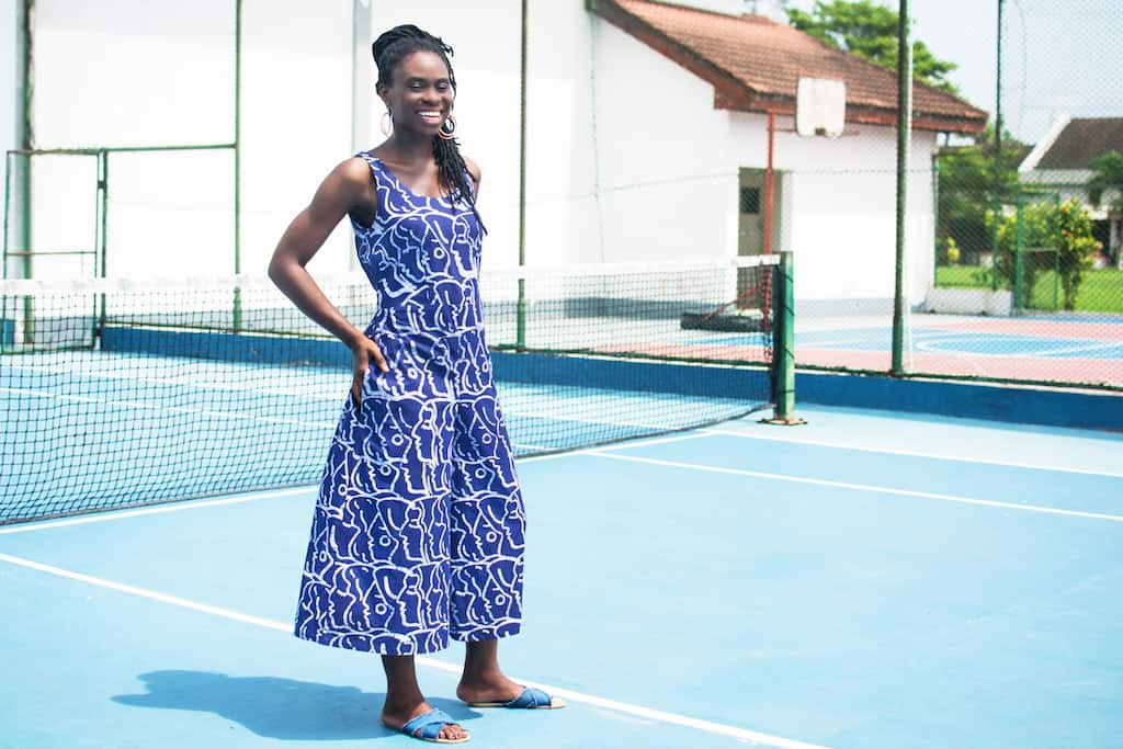 Jumpsuit - Sisters - Blau/Lila Jumpsuit - Sisters - Blau/Lila