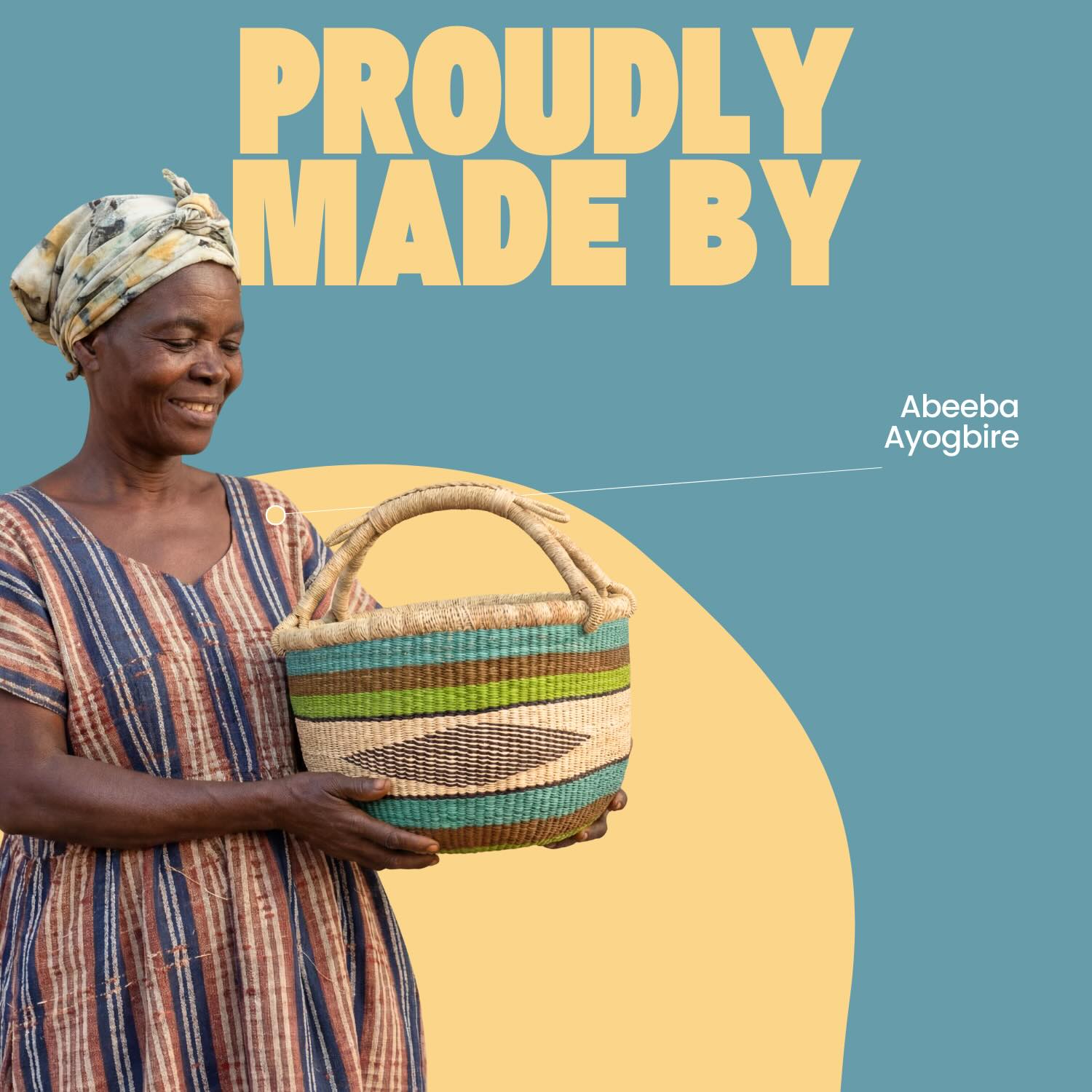 Bolga Korb Vegan - Oda - Rund