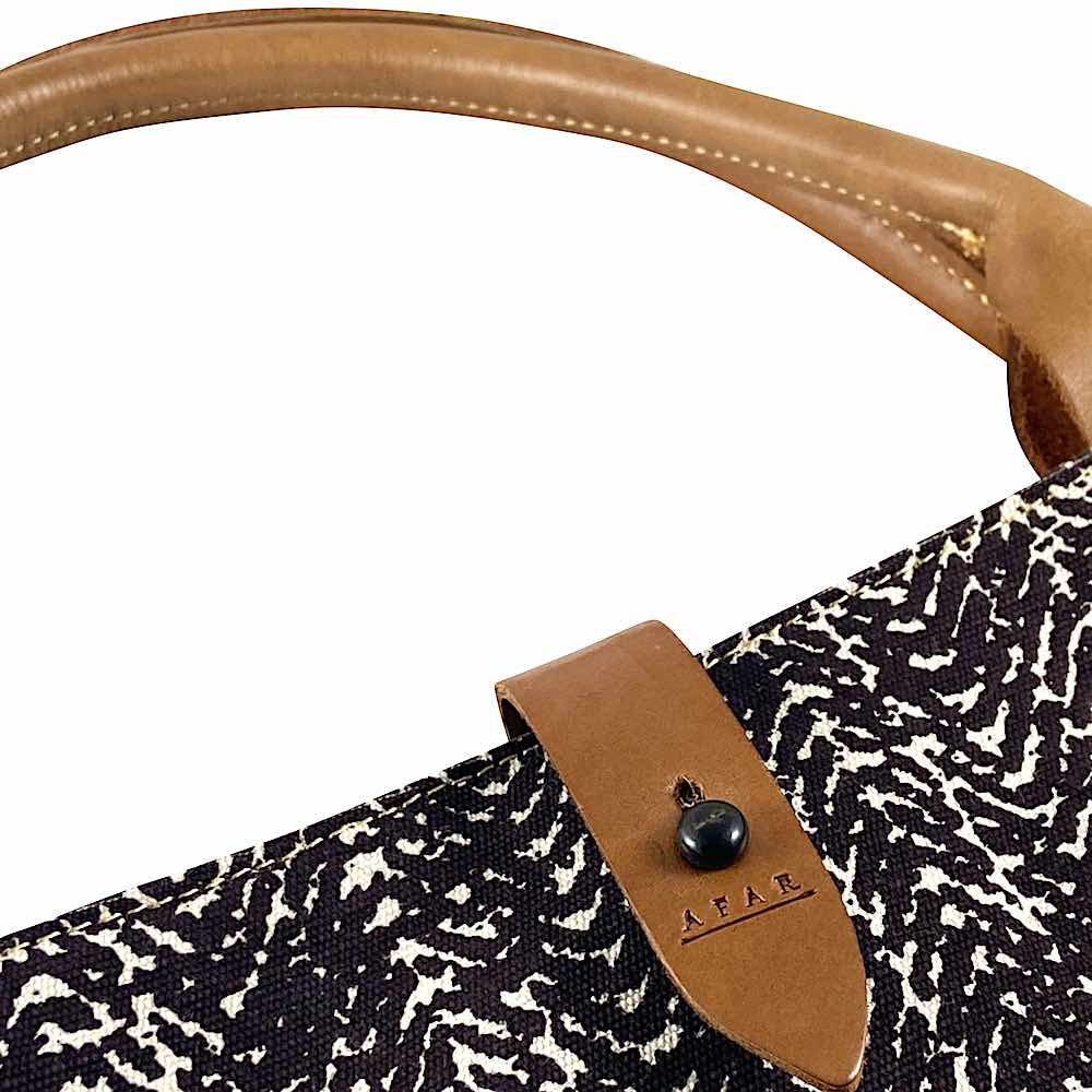 African Tote Bags - Safari - Tread Brown