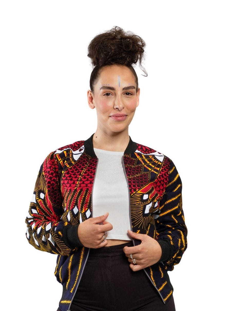 Bomberjacke Kitenge - Lulu - Unisex Bomberjacke Kitenge - Lulu - Unisex