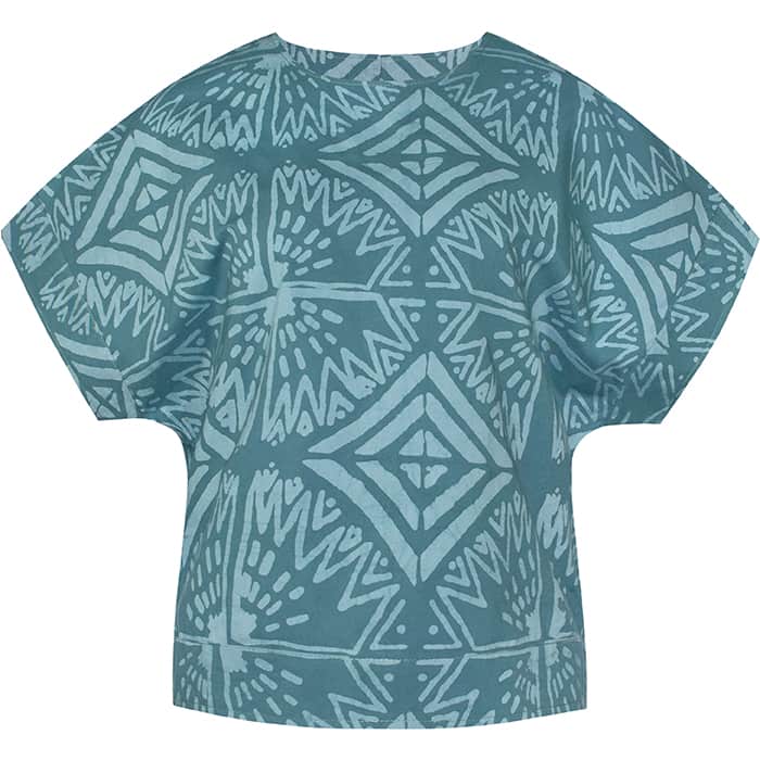 Crew Bluse - Radiance Teal - Blaugruen