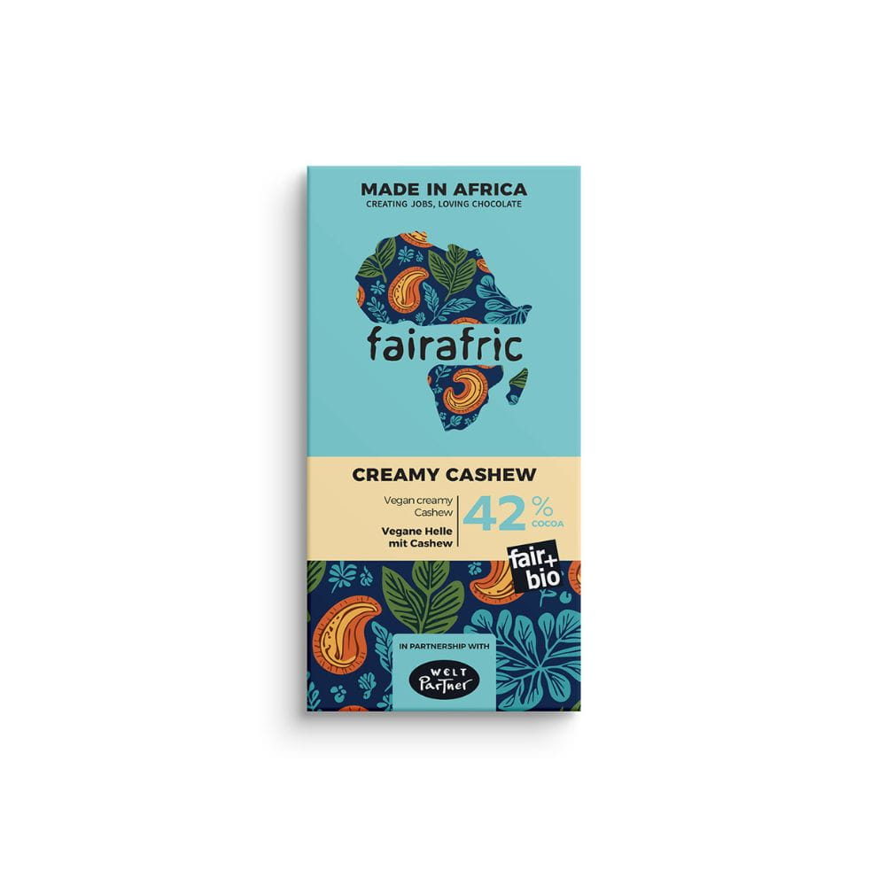 Vegane Schokolade - 42% Creamy Cashew - Ghana Vegane Schokolade - 42% Creamy Cashew - Ghana