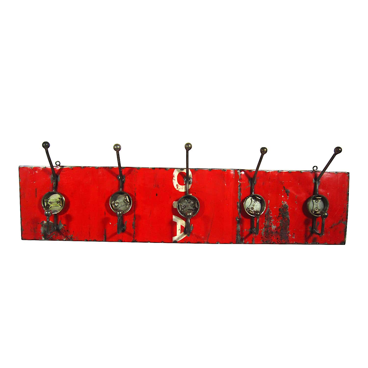 Garderobe - Shabby Chic - Rot - Lang Garderobe - Shabby Chic - Rot - Lang