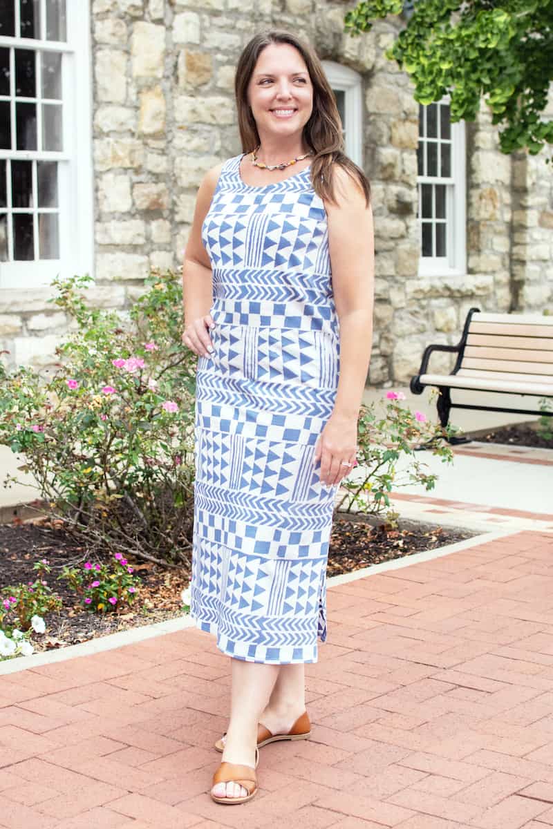 Tank Jersey Dress - Adobe Stone - Blau Tank Jersey Dress - Adobe Stone - Blau