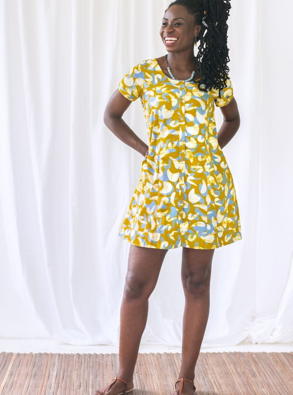 Afrikanische Stoffe - Mod Mustard - Bio