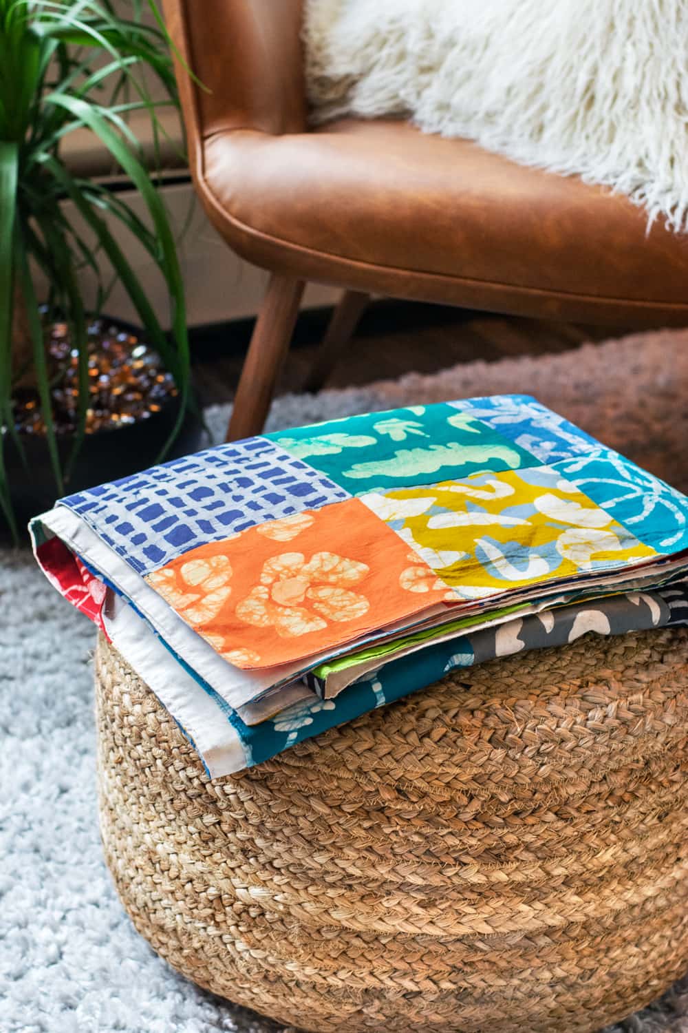 Patchworkdecke Afrika - Upcycling Patchworkdecke Afrika - Upcycling
