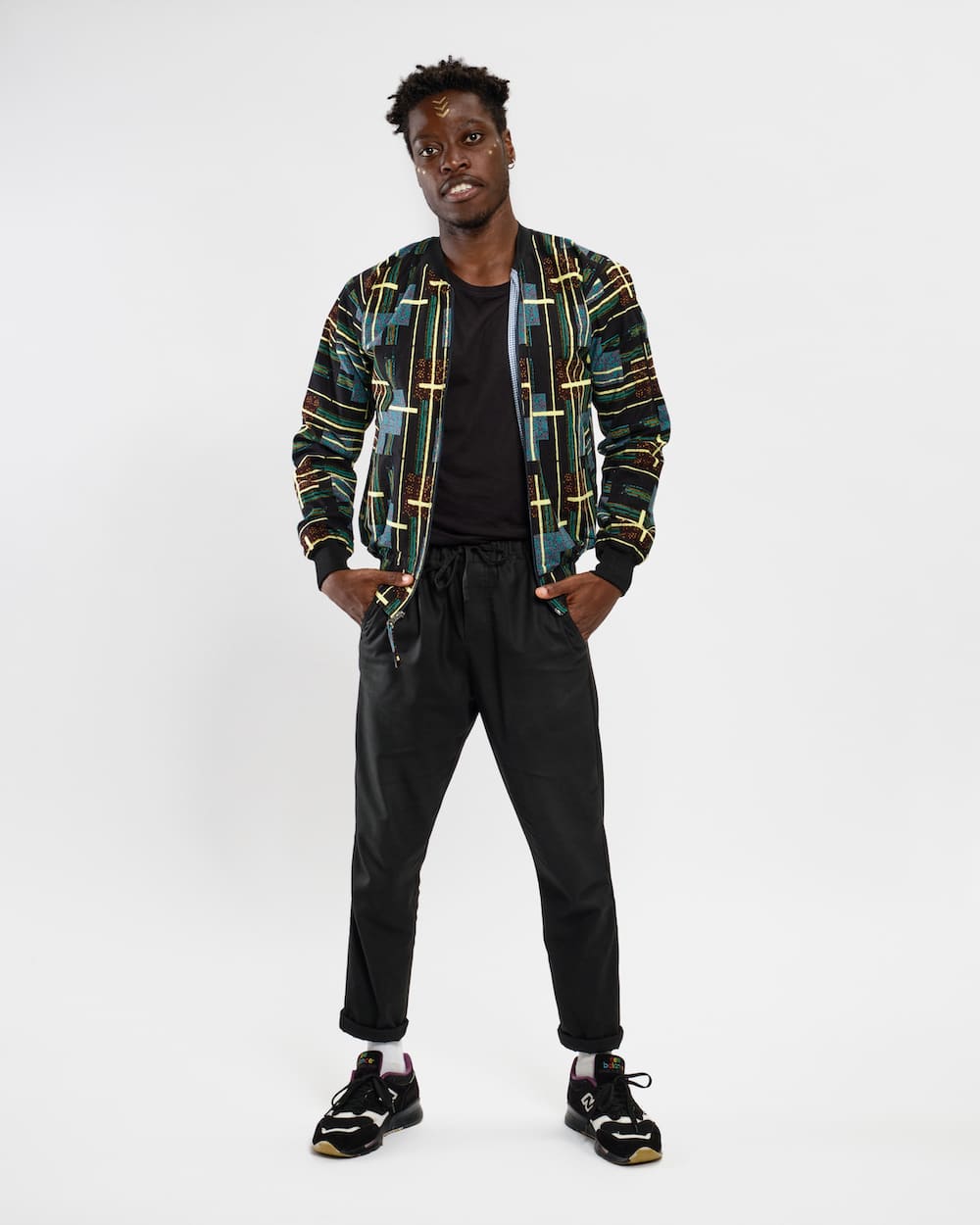 Bomberjacke Kitenge - Mistari - Unisex Bomberjacke Kitenge - Mistari - Unisex