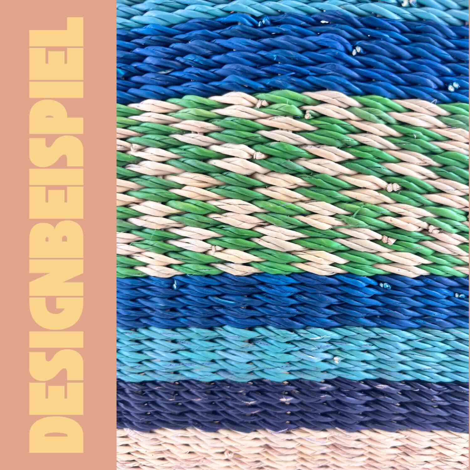 Bolga Korb - Cape Coast - Viele Farben - Oval