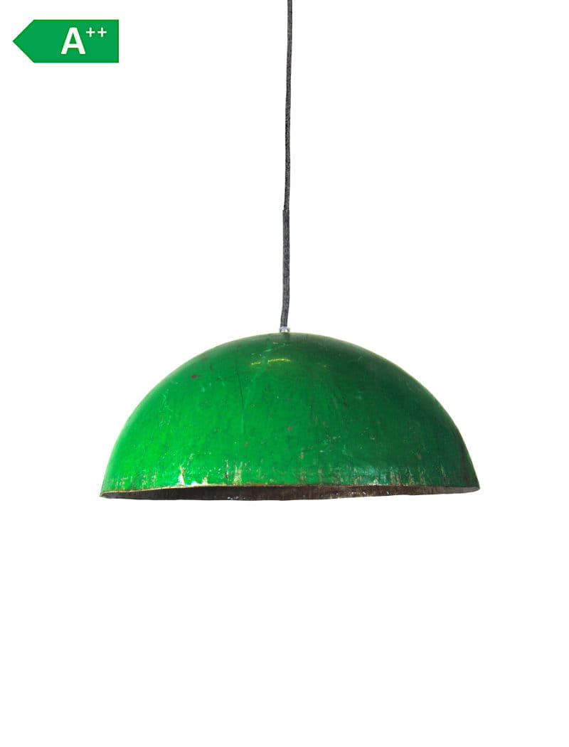 Upcycling Deckenlampe - Ölfass L - Grün Upcycling Deckenlampe - Ölfass L - Grün