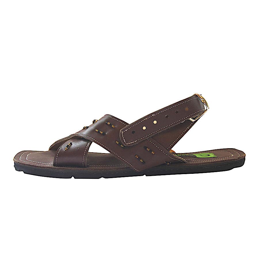 Afrikanische Sandalen - Umba Beaded - Braun