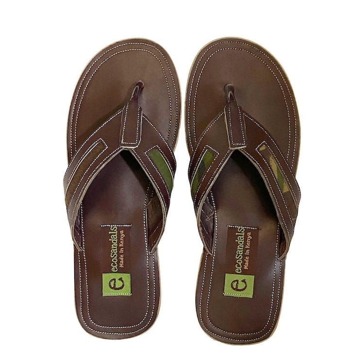 Ecosandals Faire Sandalen Braun Leder Ledersandalen Kenia Afrika Ecosandals Faire Sandalen Braun Leder Ledersandalen Kenia Afrika