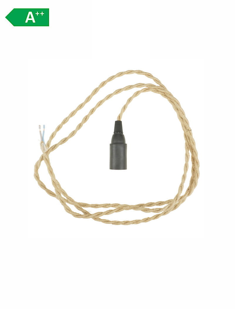 Zubehör Kabel - Chako Bottle Lampe - Jute & Textil