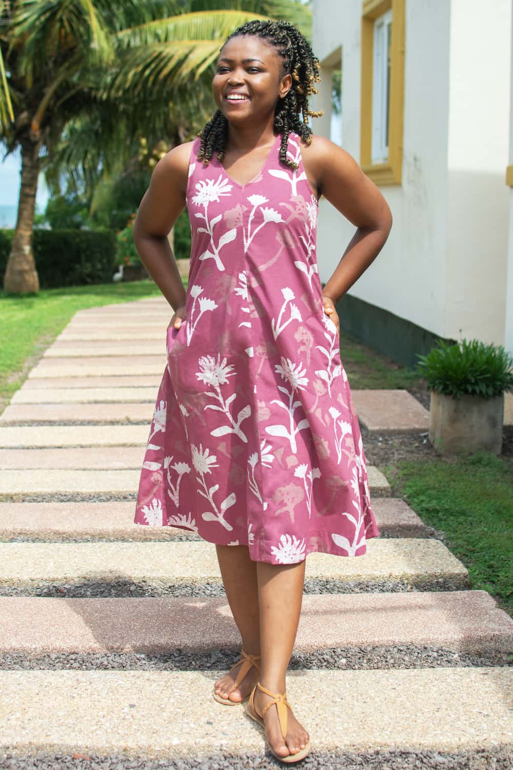 Oaklynn Dress - Wildflower Rosewood - Rosa Oaklynn Dress - Wildflower Rosewood - Rosa
