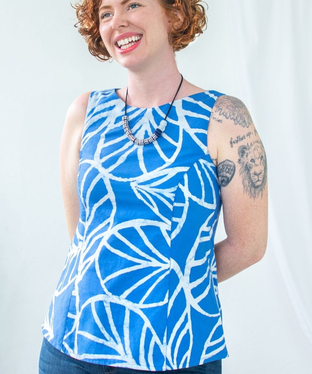 Afrikanische Stoffe - Canopy Blue - Bio Afrikanische Stoffe - Canopy Blue - Bio