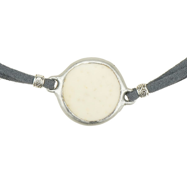 Blume des Lebens - Armband Unisex - Straußenei