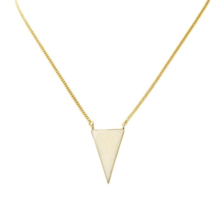 Messing Halskette - Bone Triangle Messing Halskette - Bone Triangle