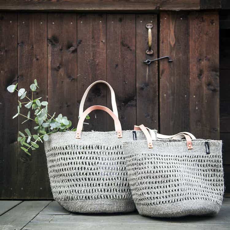 Kiondo Tasche M - Open Weave - Grau