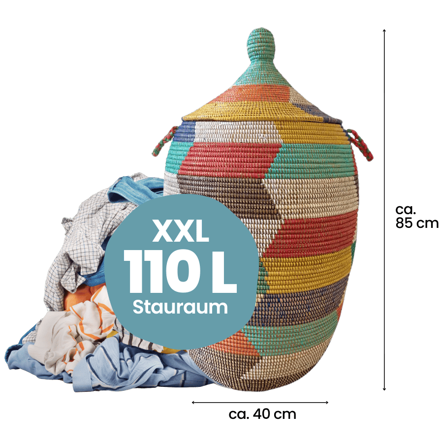 Waeschekorb Senegal 100L Platz Stauraum XXL