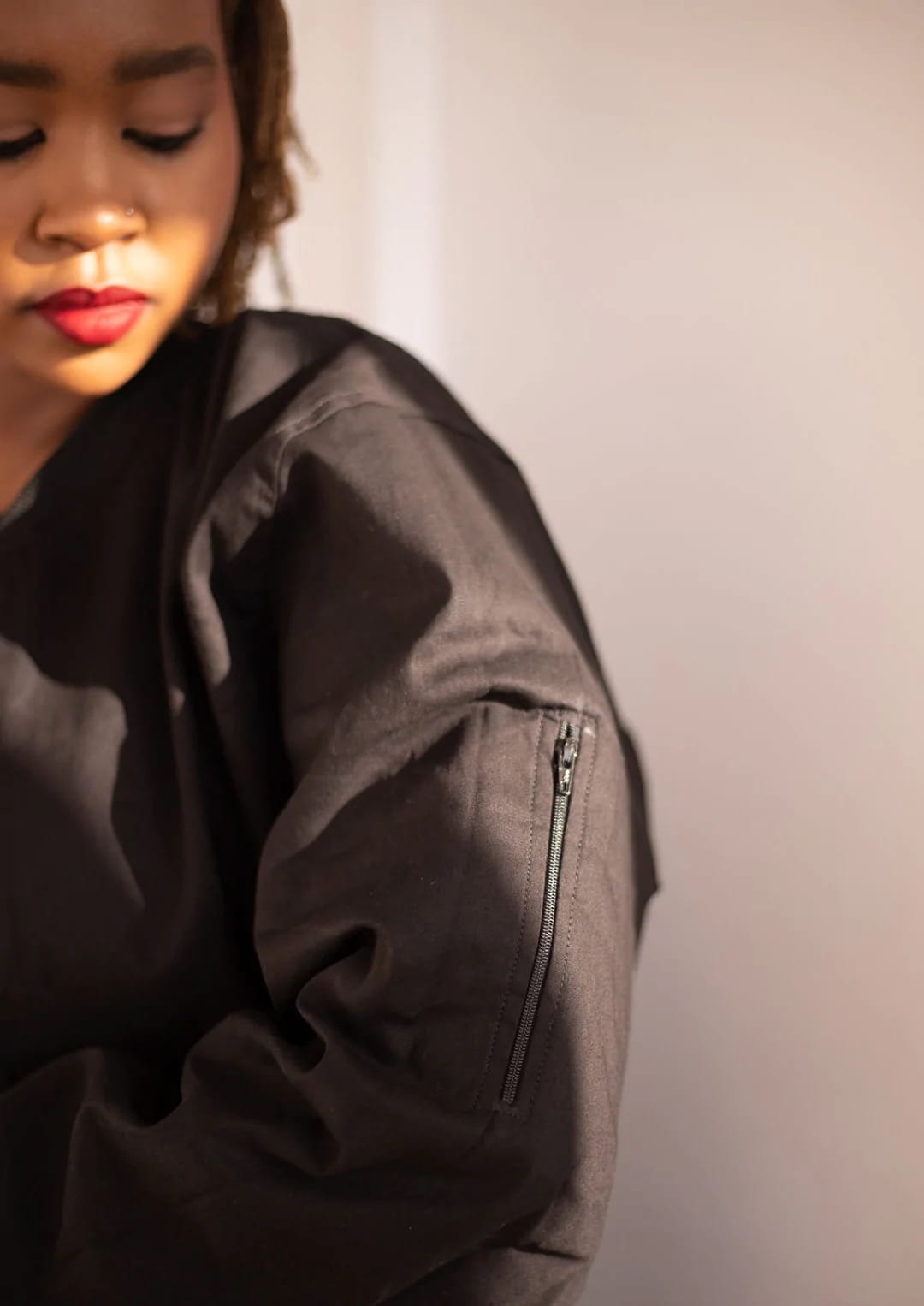 Wendejacke Bomberjacke Schwarz und Bunt Wendejacke Bomberjacke Schwarz und Bunt